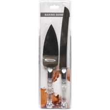 Набір кондитерський для торта 2 прилади: кондитерська лопатка + ніж 2484-24 KNZ