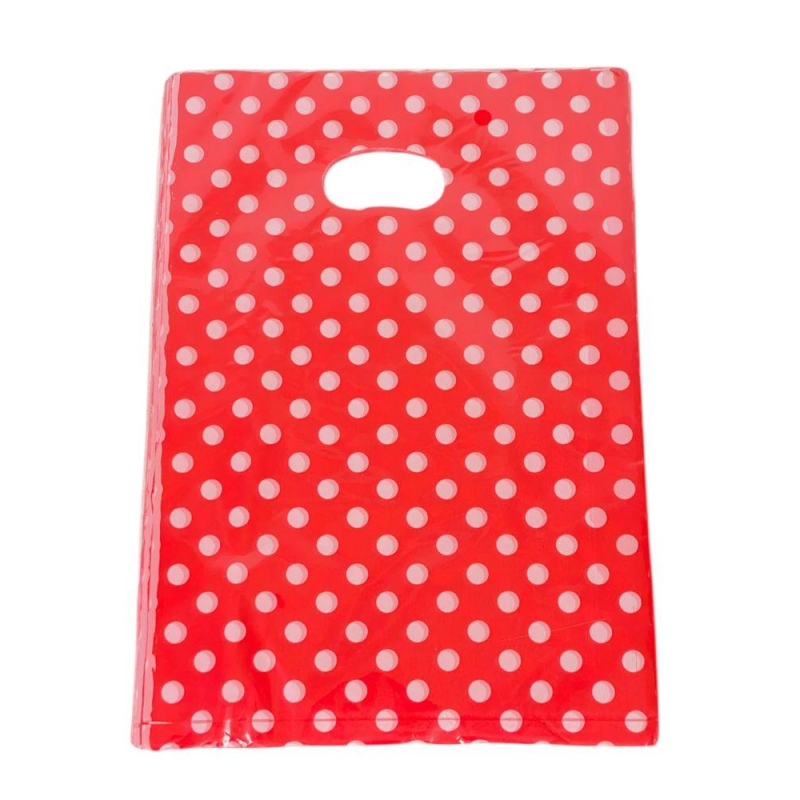 Подарункові пакети, поліетиленові 20 х 30 см, 24 шт/пач Червоний Unison (10701-14) KNZ