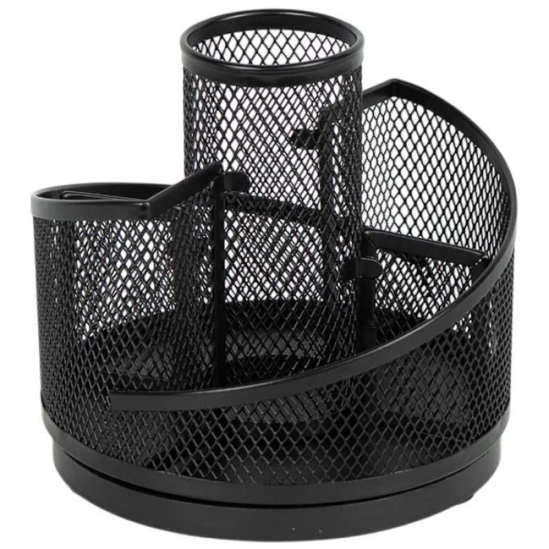 Настільний органайзер, що обертається, металевий для канцелярії D=13см 2012 KNZ