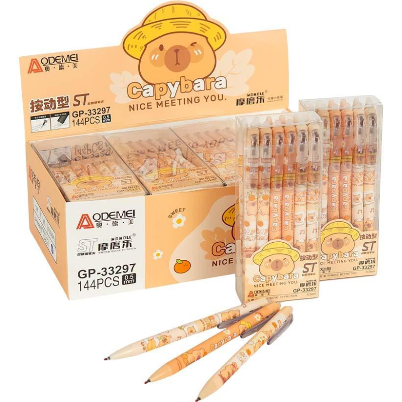 Ручка автоматична “пише-стирає“ “Capybara“ синя 33297 KNZ