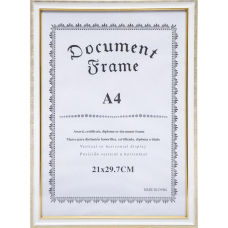 Фоторамка А4 для фото, документів, дипломів, грамот 6077 Біла KNZ