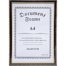 Фоторамка А4 для фото, документів, дипломів, грамот 6077 Темно-коричнева KNZ