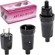 Набор вилка-розетка на провід (тато-мама) 101/104 KNZ