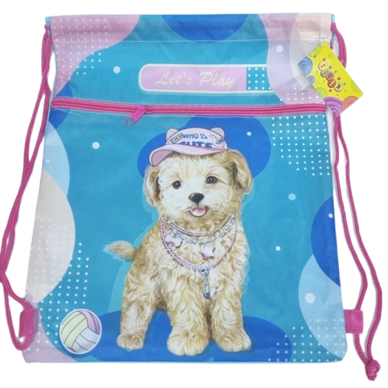 Сумка-мішок для взуття та одягу для дівчинки KIDIS “Let“s play“ 41*31,5см 14072 Сумка для змінного взуття, зміни KNZ