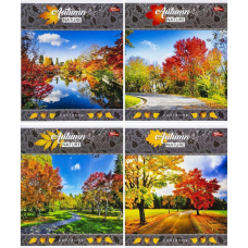 Зошит 24 аркуша у клітинку Природа, міста, море, пейзажі і тд KNZ