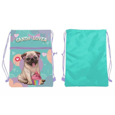 Сумка-мішок для взуття та одягу для дівчинки KIDIS “Dogs“ 41*31,5см 14069 Сумка для змінного взуття, зміни KNZ