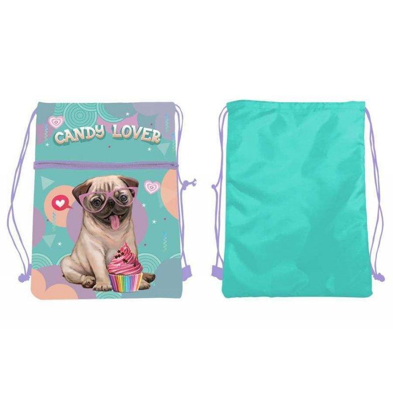 Сумка-мішок для взуття та одягу для дівчинки KIDIS “Dogs“ 41*31,5см 14069 Сумка для змінного взуття, зміни KNZ