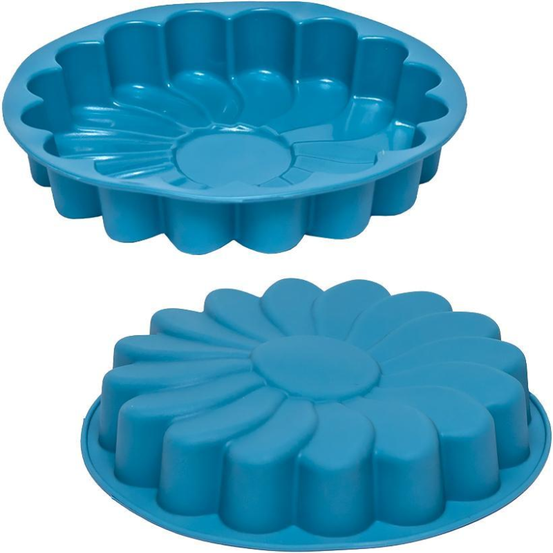 Форма силіконова для випічки, желе, десертів “Ромашка“ 22*4см KNZ Форма силіконова для випічки, желе, десертів “Ромашка“ 22*4см KNZ