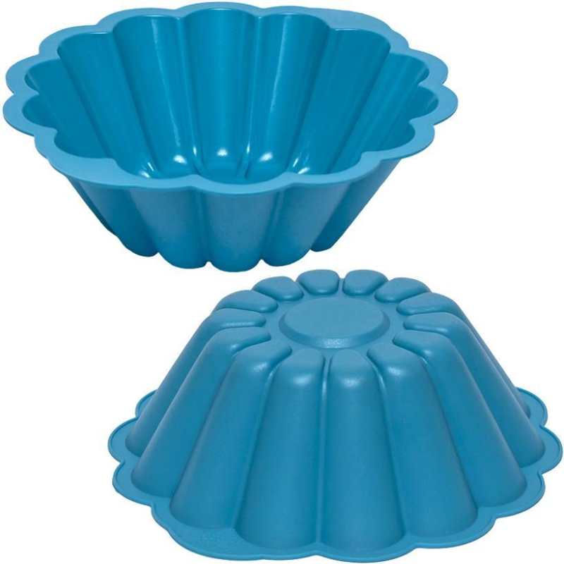 Форма силіконова для випічки, желе, холодця “Кекс“ 22*7,5см KNZ