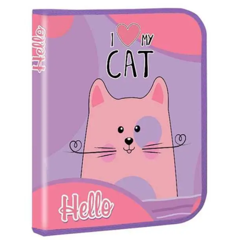 Папка для зошитів B5 на змійці для дівчинки “My cat“ KIDIS 14056 KNZ