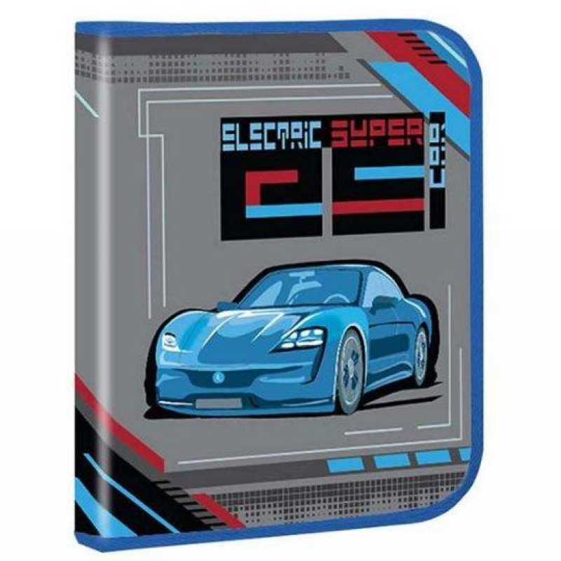 Папка для зошитів B5 на змійці для хлопчика “Electric super car“ KIDIS 14058 KNZ
