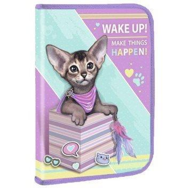 Папка для праці А4 картонна на змійці для хлопичка Kidis “Kitty“ 14023 KNZ