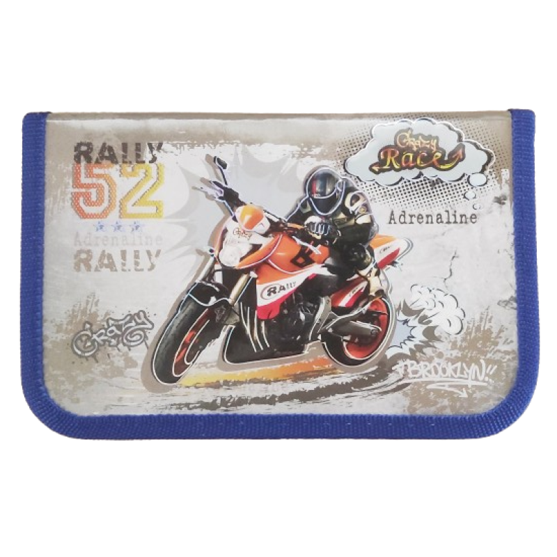 Пенал-книжка 1 відділення без відворотів “Speed Car“ Kidis 7174 Мотоцикл KNZ Пенал-книжка 1 відділення без відворотів “Speed Car“ Kidis 7174 Мотоцикл KNZ