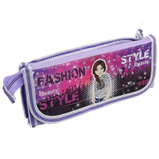 Пенал-сумочка 1 відділення + кишеня на липучці “Fashion style“ Kidis 8907 Фіолетовий KNZ