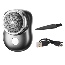 Портативна дорожня міні електробритва бездротова usb із вбудованим акумулятором для бороди щетини KNZ