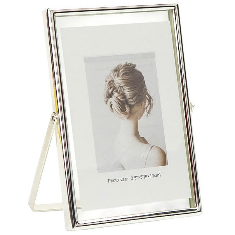 Металева настільна фоторамка для фото розміром 10×15 см Silver 4R12001U6S KNZ Металева настільна фоторамка для фото розміром 10×15 см Silver 4R12001U6S KNZ