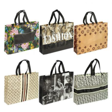 Шопер-сумка 32×26×10 см ламінована 731 KNZ