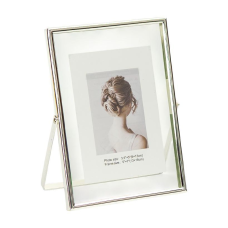 Металева настільна фоторамка для фото розміром 13×18 см Silver 5R AL002H7S KNZ