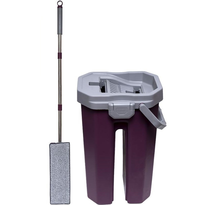 Швабра для підлоги 32*13 см + Відро з віджимом 38*24*20см + 2 змінні насадки KNZ