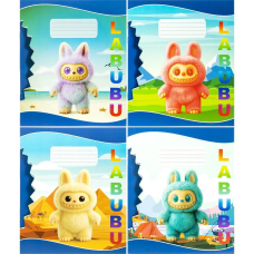 Зошит 12 аркушів у лінійку “Labubu“ KNZ