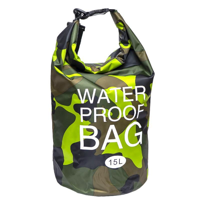 Водонепроникна сумка - гермомішок “Камуфляж“ 15л F-15L 54х36,5см Мікс кольорів KNZ
