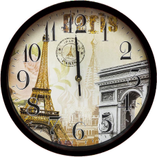 Настінний годинник чорні 29,5*4см 2-40 KNZ