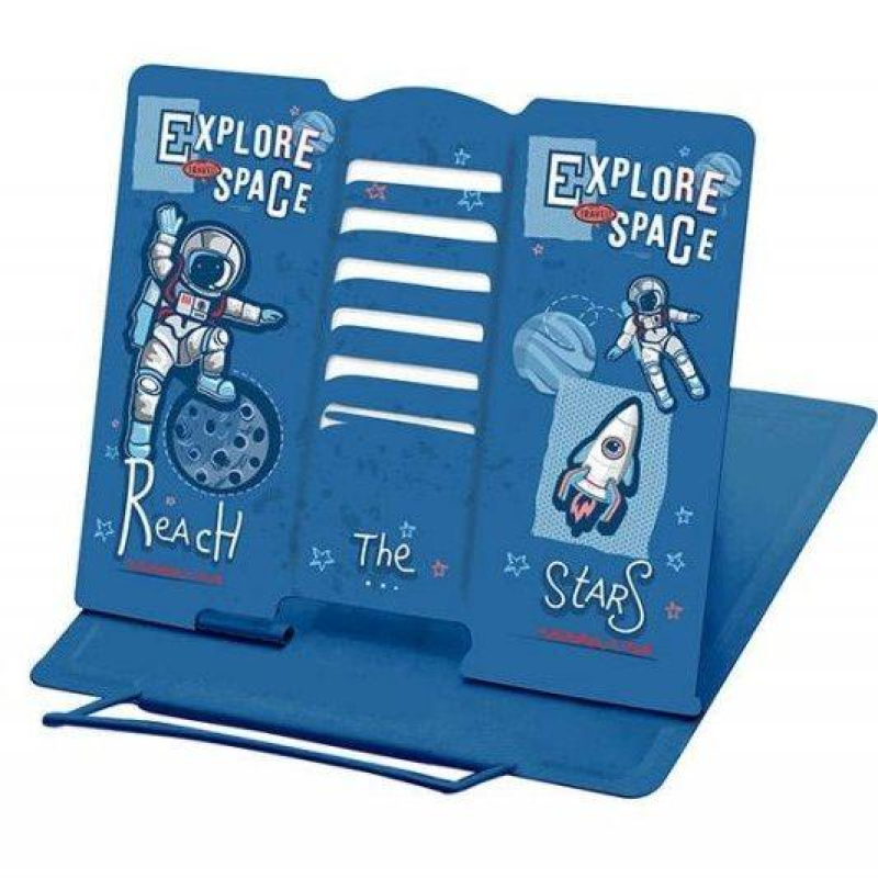 Підставка для книг суцільнометалева 21*16,9*19 см Kidis “Explore space“ 13110 KNZ