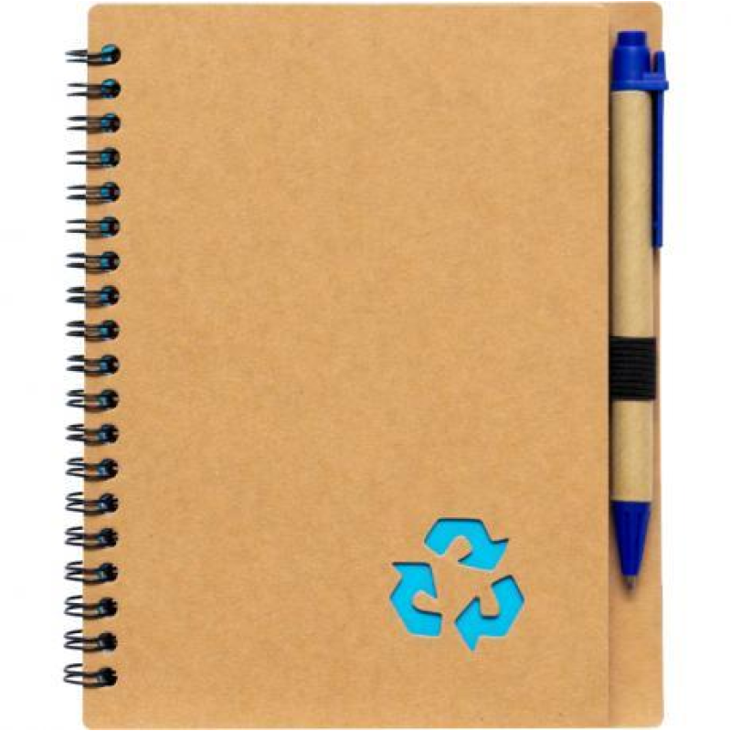 Блокнот В6 на спіралі 64 аркуша з ручкою JX004/006 KNZ