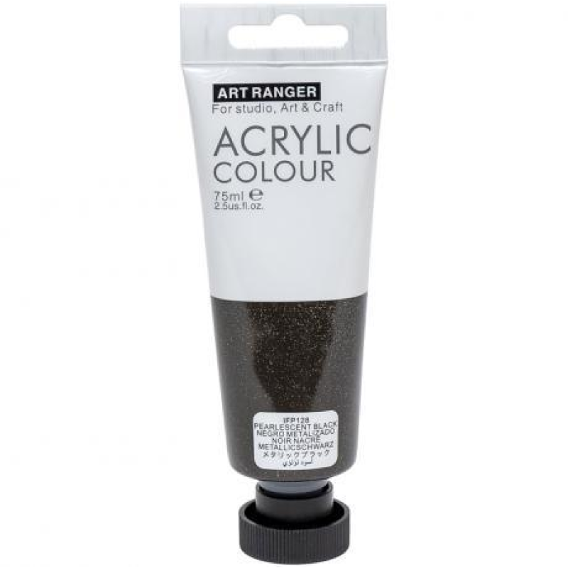 Фарба акрилова “Art Ranger“ Acrylic 128 “Metallic black“ 75мл KNZ