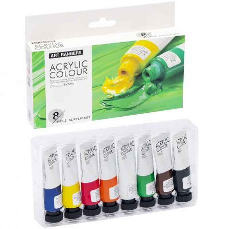 Фарба акрилова 22мл “Art Ranger“ 8 кольорів “Acryliс regular“ PA32.08022.A KNZ