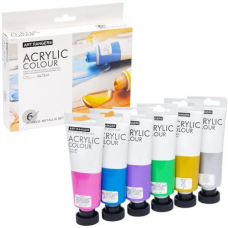 Фарба акрилова 75мл “Art Ranger“ 6 кольорів “Acryliс metallic“ FEA0675T-M KNZ