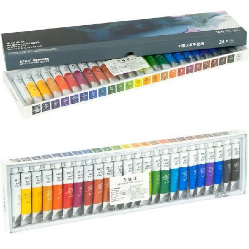 Фарби акварельні професійні 8мл “Artist`s water colour“ 24 кольори NX1.L01.PW0124008 KNZ Фарби акварельні професійні 8мл “Artist`s water colour“ 24 кольори NX1.L01.PW0124008 KNZ
