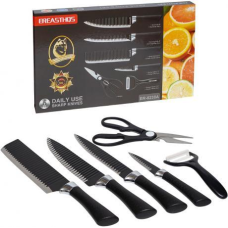 Набір металевих ножів в коробці, 6 предметів ER-0238A KNZ