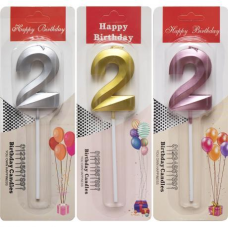 Свічка-цифра “2“ металік TL-1056 KNZ