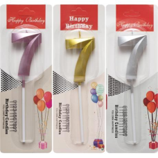 Свічка-цифра “7“ металік TL-1056 KNZ