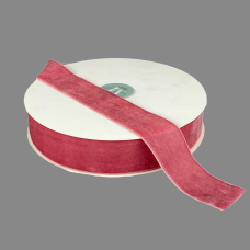 Оксамитова стрічка 4 см (±5 мм) х 30 ярдів Рожевий Marill (D00840-C 76)