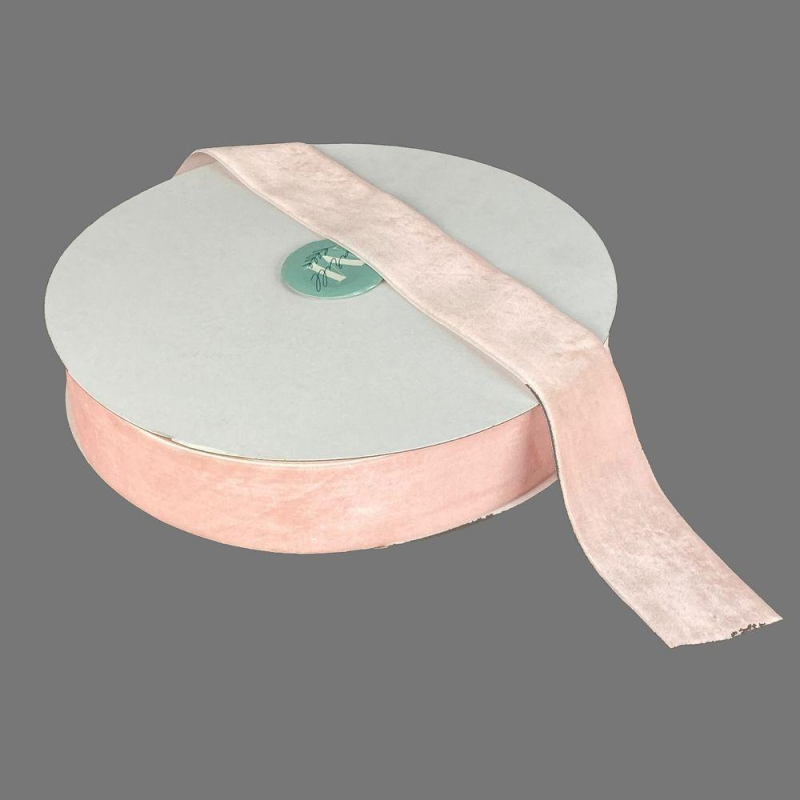 Оксамитова стрічка 4 см (±5 мм) х30 ярдів Рожевий Marill (D00840- 06)