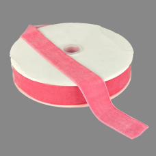 Оксамитова стрічка 4 см (±5 мм) х 30 ярдів Рожевий Marill (D00840-07)