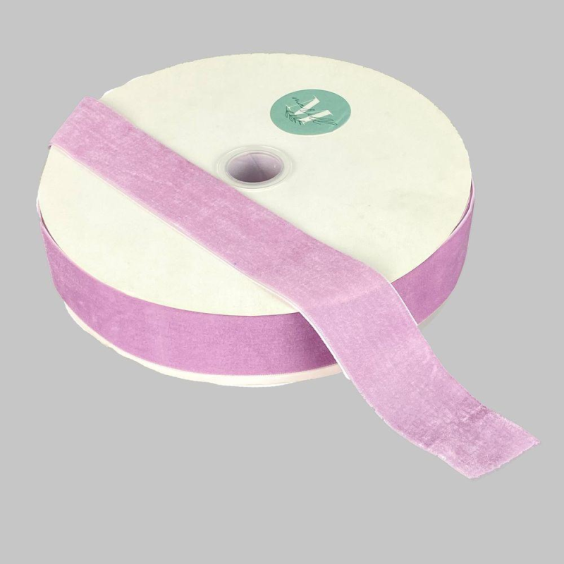 Оксамитова стрічка 4 см (±5 мм) х 30 ярдів Рожевий Marill (D00840-C 38)