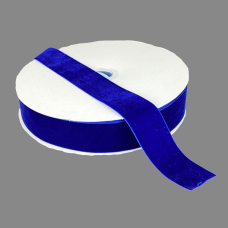 Оксамитова стрічка 4 см (±5 мм) х 30 ярдів Синій Marill (D00840- 47)