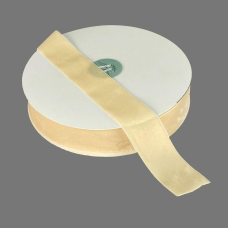 Оксамитова стрічка 4 см (±5 мм) х 30 ярдів Бежевий Aodemei (D00840- 01)