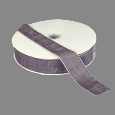 Оксамитова стрічка 4 см (±5 мм) х 30 ярдів Сірий Marill (D00840-C 60)