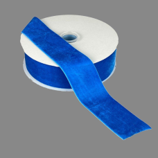 Оксамитова стрічка 5 см (±5 мм) х 20 ярдів Блакитний Marill (D00850-C 32)