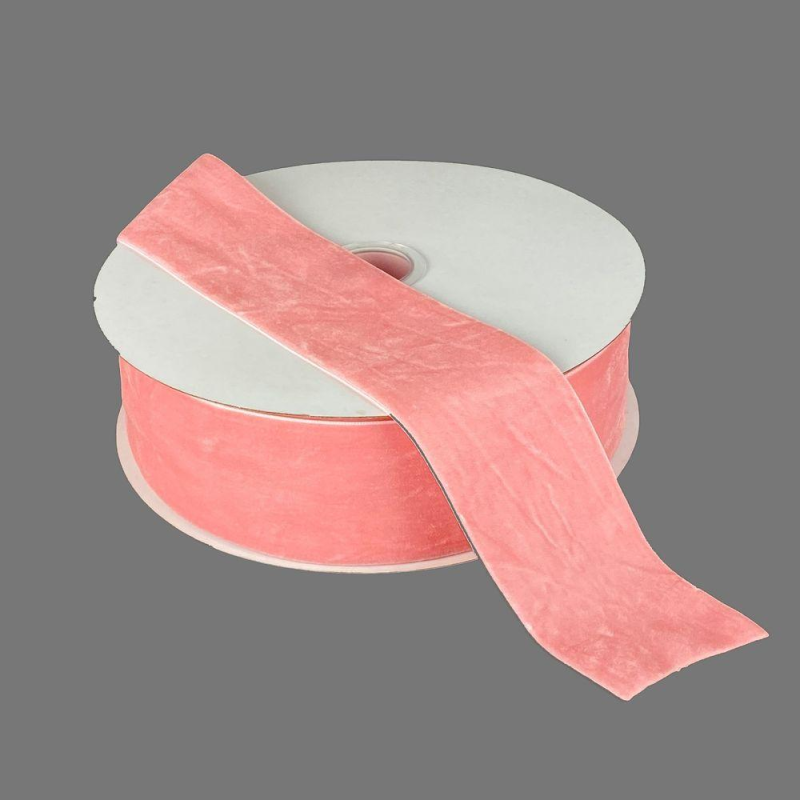 Оксамитова стрічка 5 см (±5 мм) х 20 ярдів Рожевий Marill (D00850-C 06)