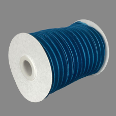 Оксамитова стрічка 0,6 см х 50 ярдів Синій Marill (D00806-C 29)