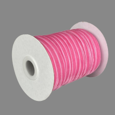Оксамитова стрічка 0,6 см х 50 ярдів Рожевий Marill (D00806-C 08)