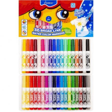 Фломастери MARCO 36 кольорів товсті в картонній упаковці (змивні, антибактеріальні) 1632-36CB KNZ