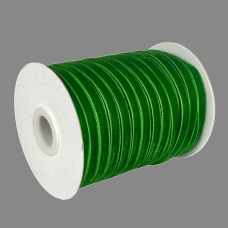 Оксамитова стрічка 0,6 см х 50 ярдів Зелений Marill (D00806-C 27)