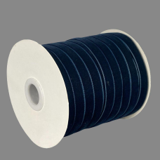 Оксамитова стрічка 1,0 см х 50 ярдів Синій Marill (D00810-C 78)