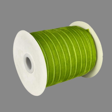 Оксамитова стрічка 1,0 см х 50 ярдів Зелений Marill (D00810-C 26)